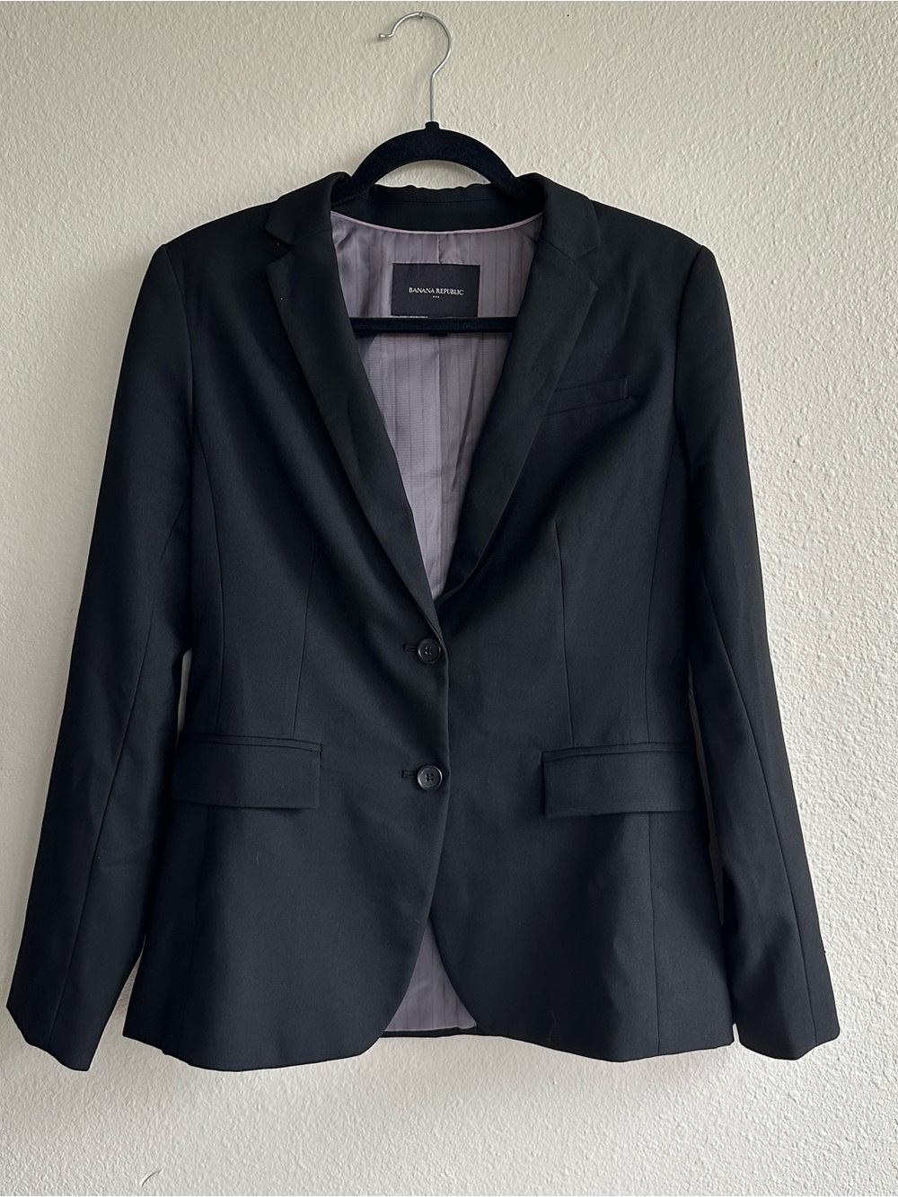 Banana Republic Black Women's Two-Button Blazer